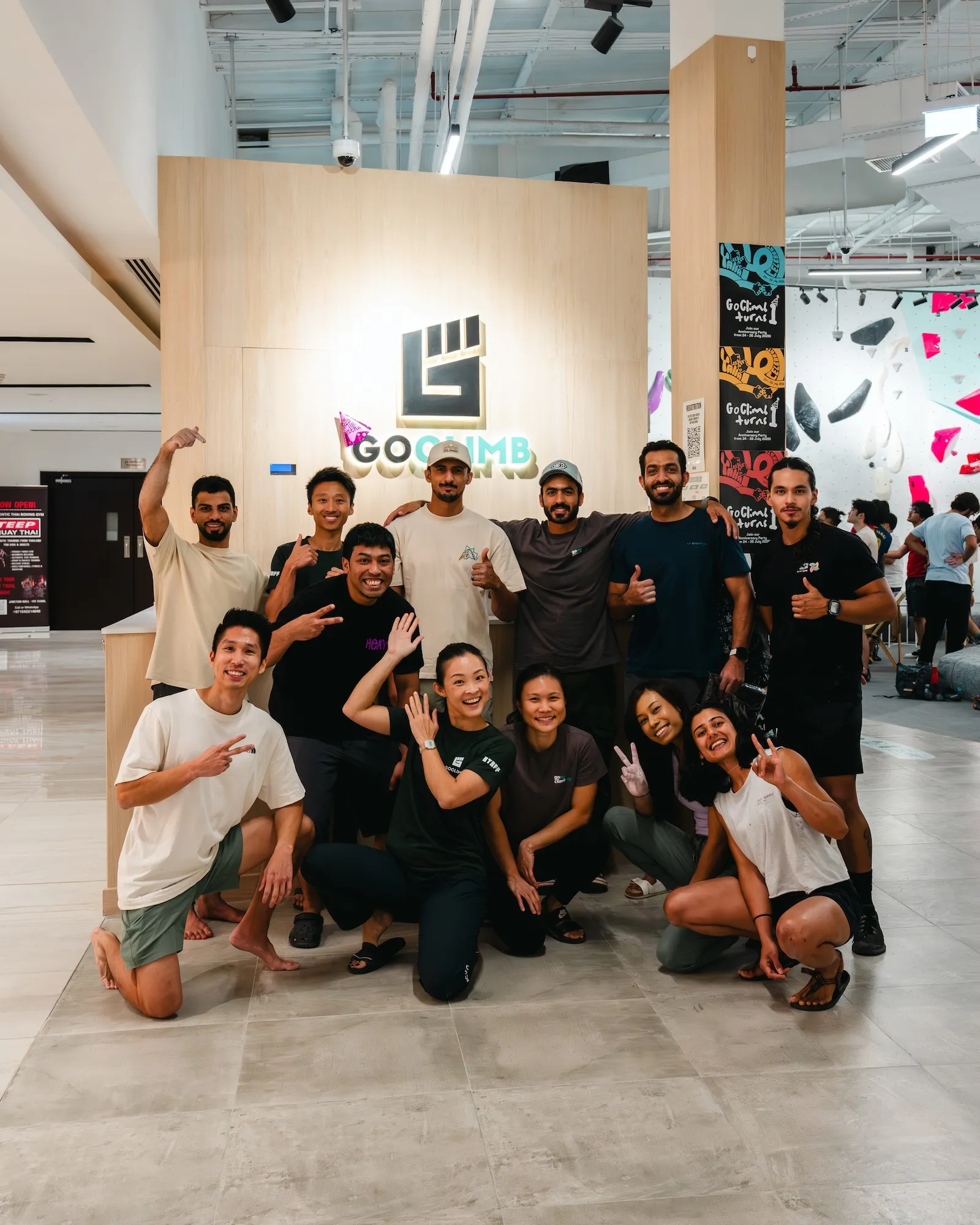 Oman climbing team at GoClimb's 1st Anniversary
