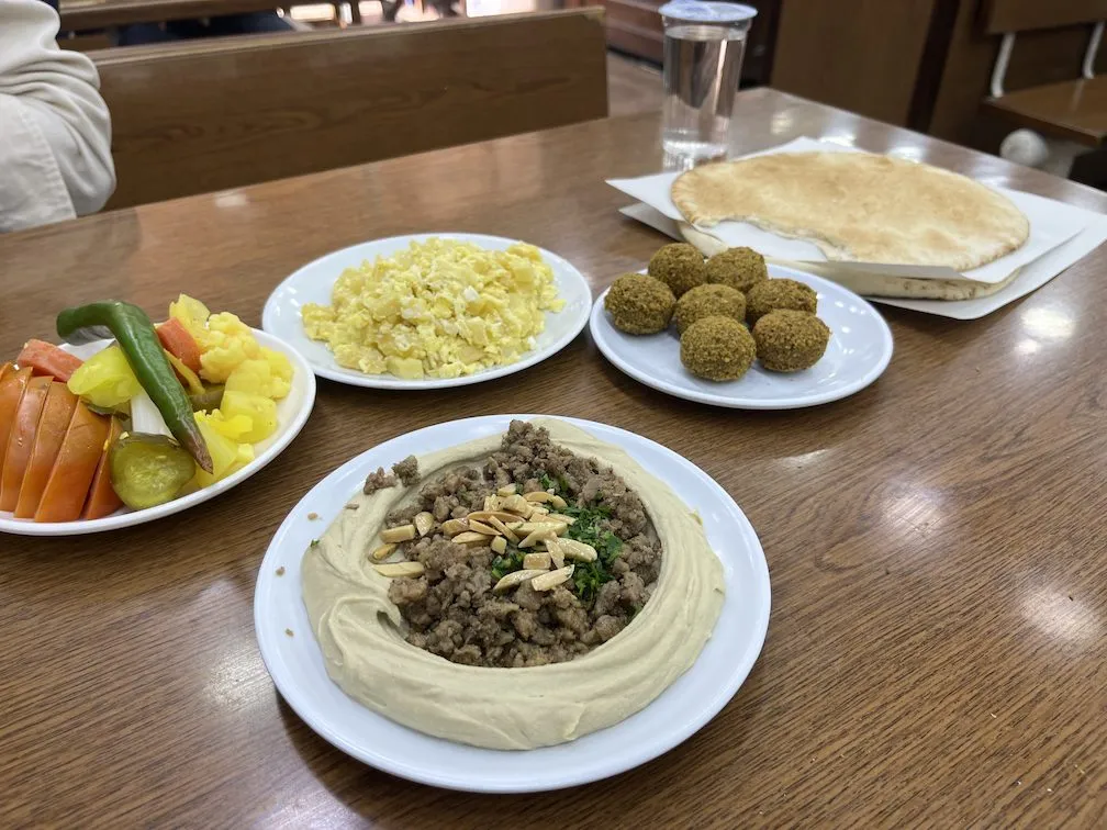 Traditional breakfast from Al Usra