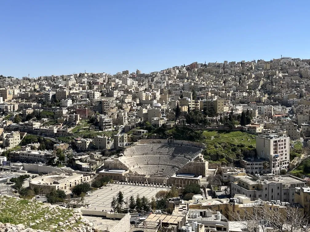 View of The Roman Theater from The Citadel