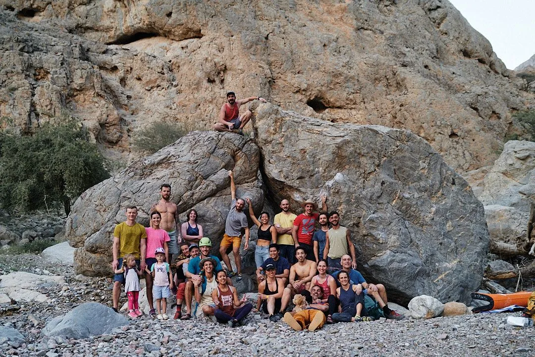 End of day 1 for UAE bouldering festival 2023