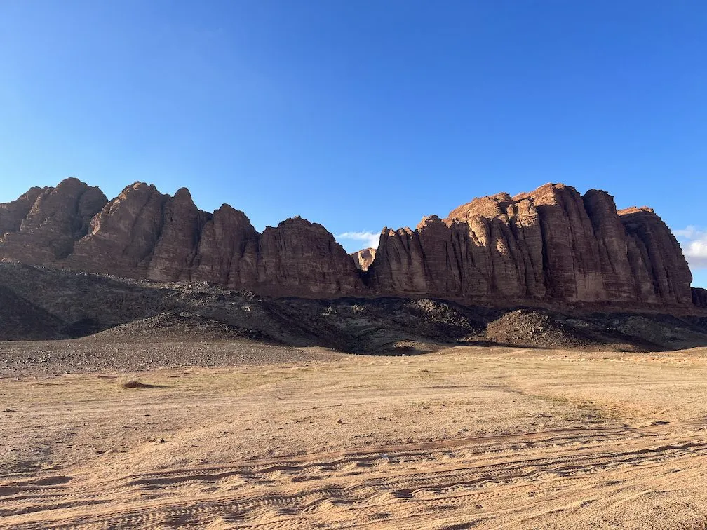 Desert landscape of Wadi Rum