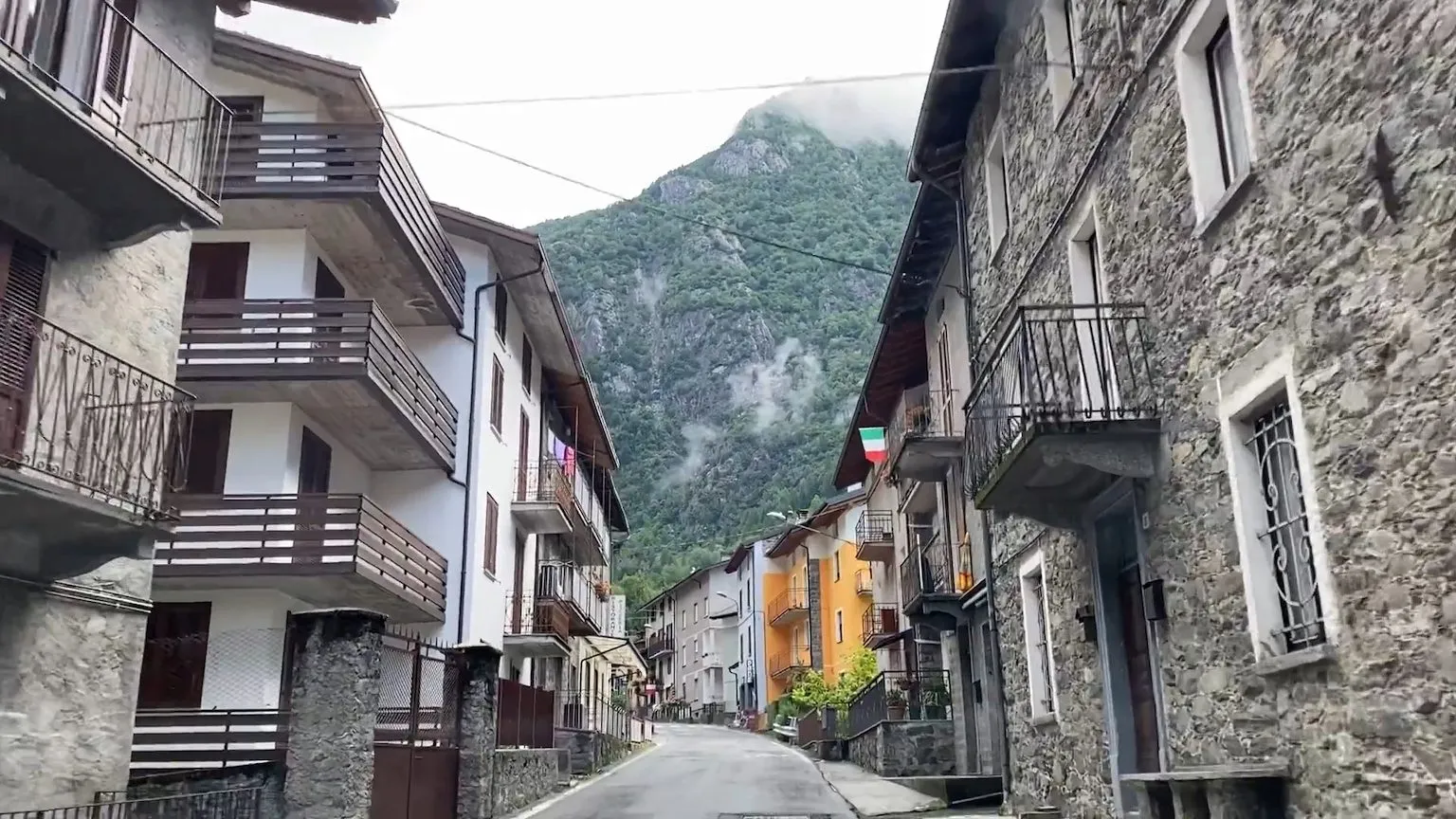 Driving through Val Masino
