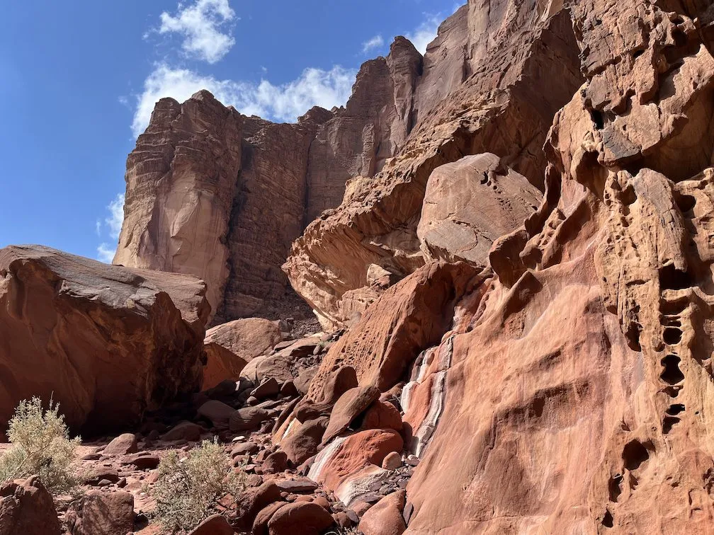 Heaven's Arena sector with trad, sport, and bouldering
